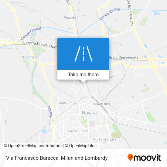 Via Francesco Baracca map