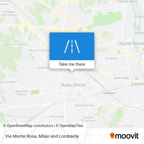 Via Monte Rosa map