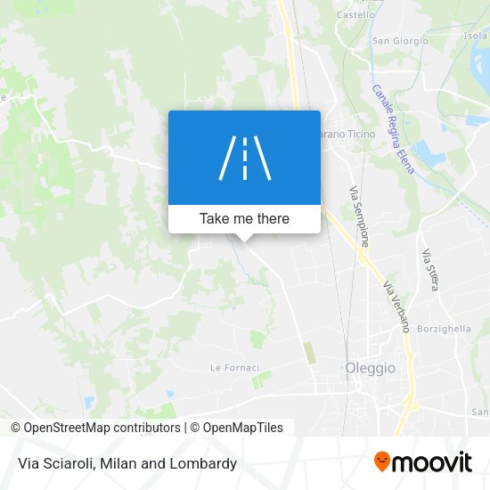 Via Sciaroli map