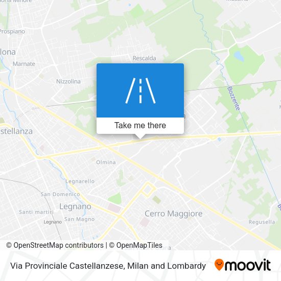 Via Provinciale Castellanzese map