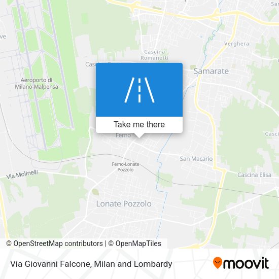 Via Giovanni Falcone map