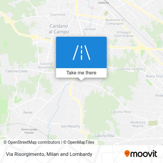 Via Risorgimento map