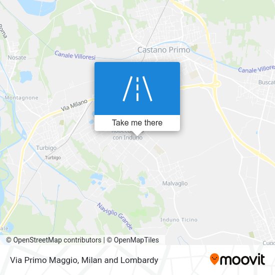 Via Primo Maggio map