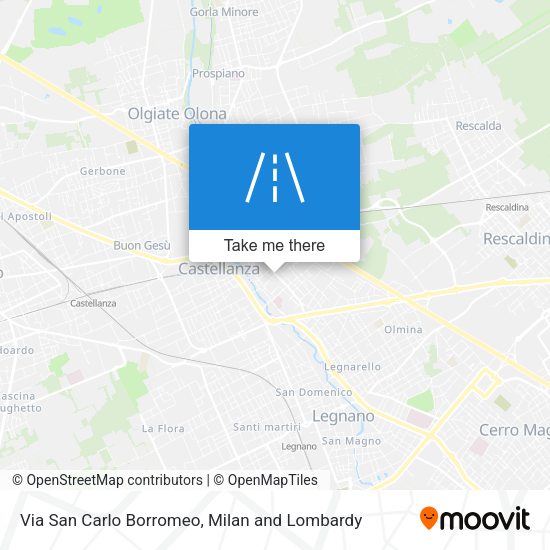 Via San Carlo Borromeo map