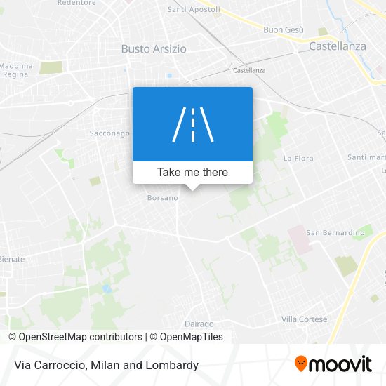 Via Carroccio map