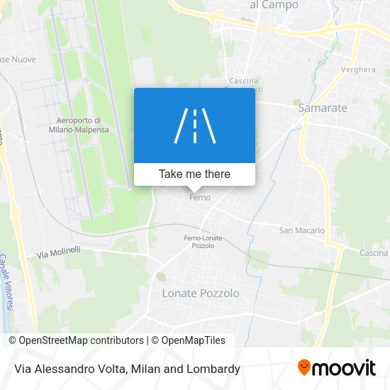 Via Alessandro Volta map