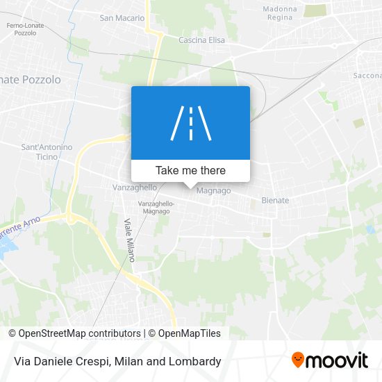 Via Daniele Crespi map
