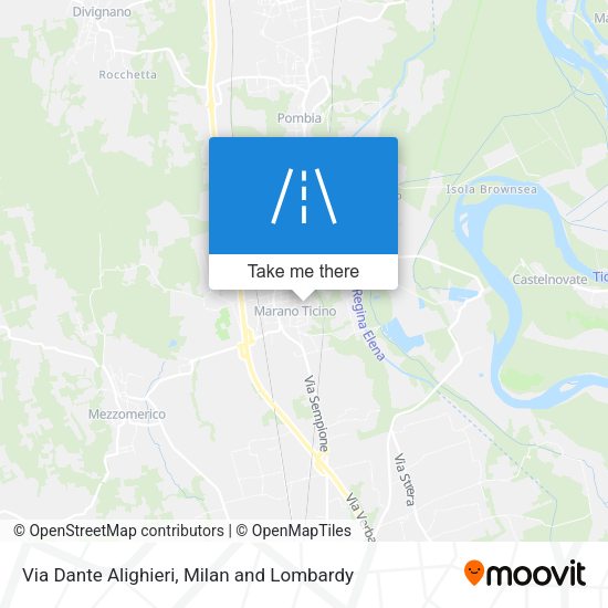Via Dante Alighieri map
