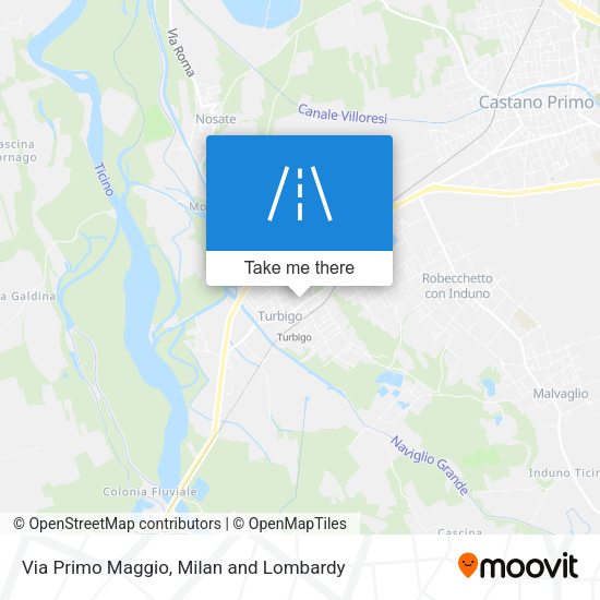Via Primo Maggio map