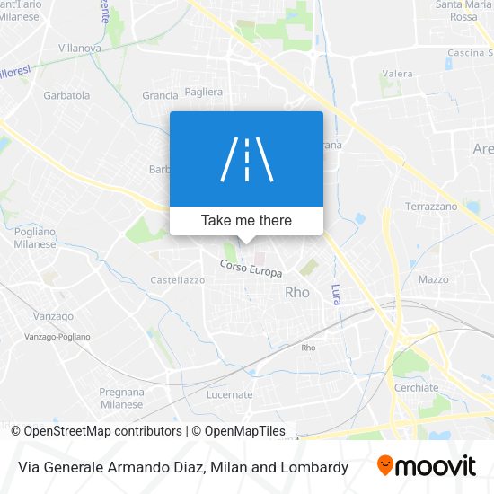 Via Generale Armando Diaz map