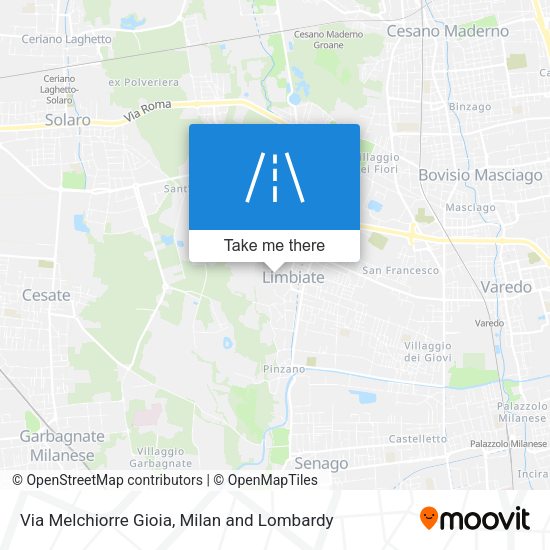 Via Melchiorre Gioia map