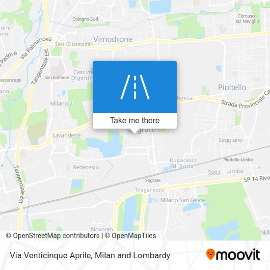 Via Venticinque Aprile map