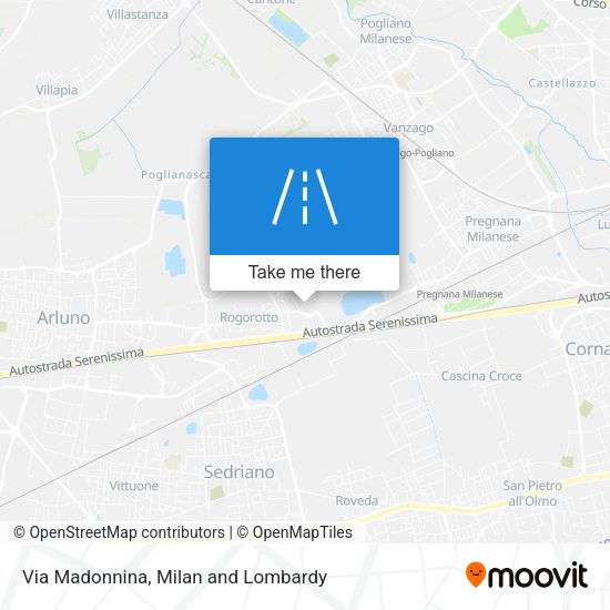 Via Madonnina map