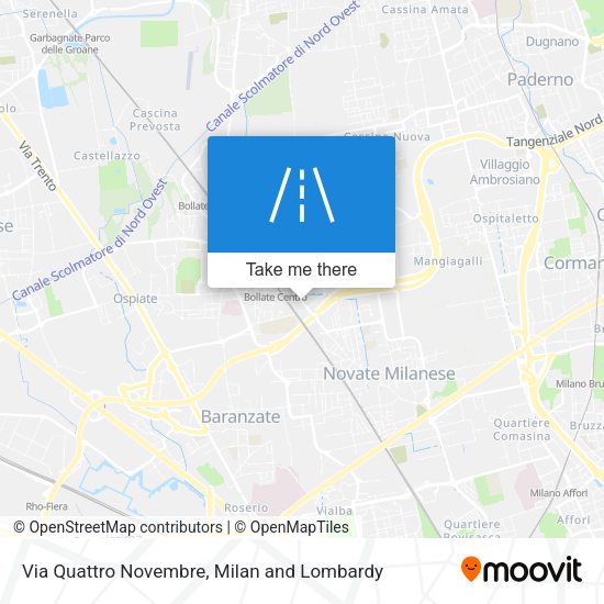 Via Quattro Novembre map