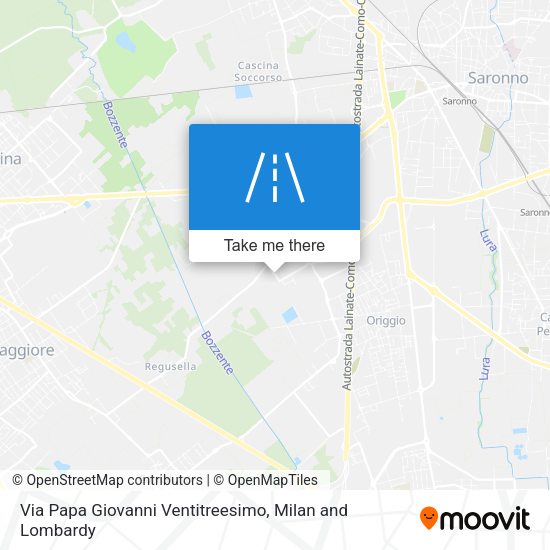 Via Papa Giovanni Ventitreesimo map