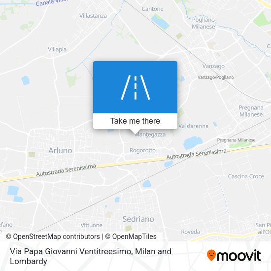 Via Papa Giovanni Ventitreesimo map