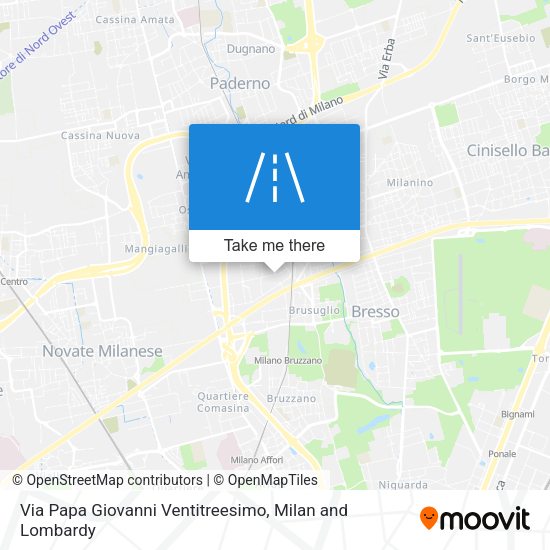 Via Papa Giovanni Ventitreesimo map