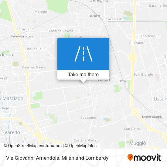 Via Giovanni Amendola map