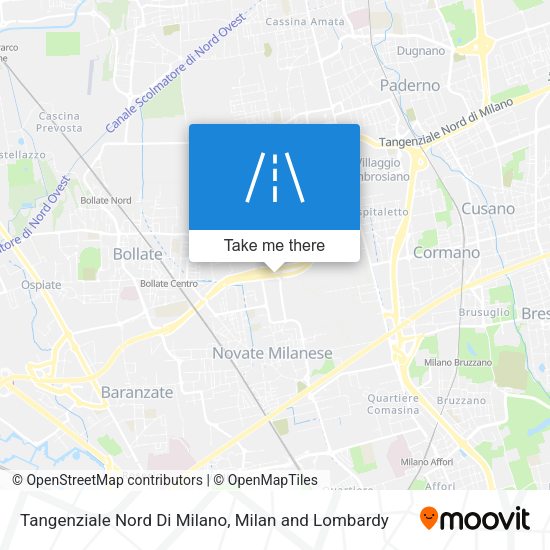 Tangenziale Nord Di Milano map
