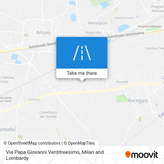 Via Papa Giovanni Ventitreesimo map