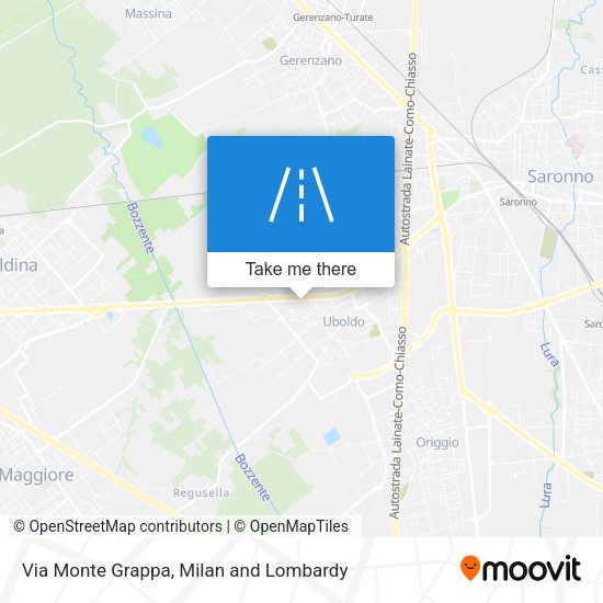 Via Monte Grappa map