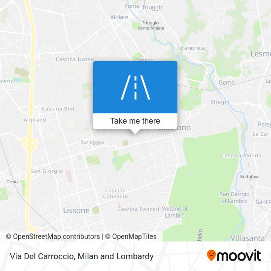 Via Del Carroccio map