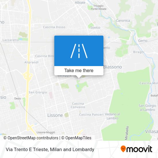 Via Trento E Trieste map