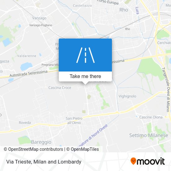Via Trieste map