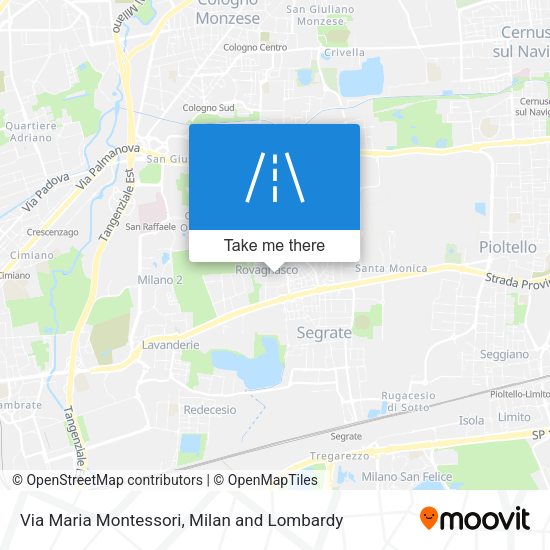 Via Maria Montessori map