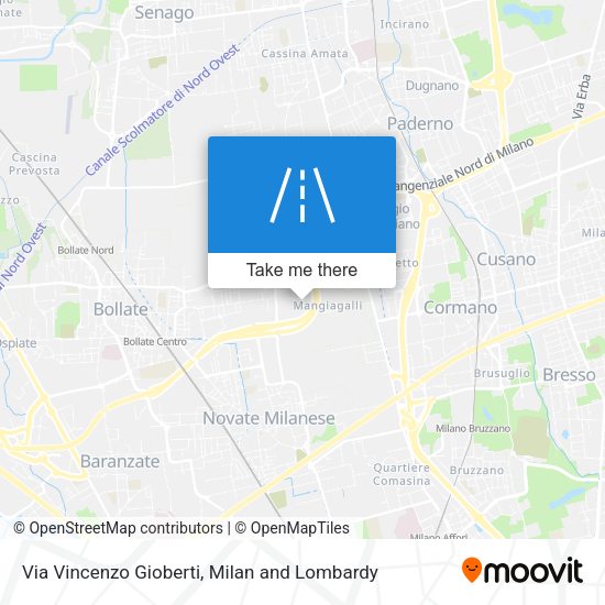 Via Vincenzo Gioberti map