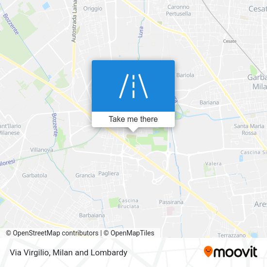 Via Virgilio map