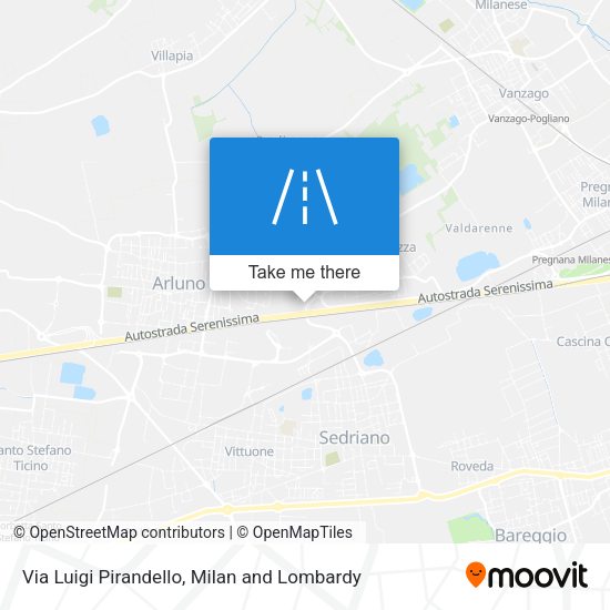 Via Luigi Pirandello map