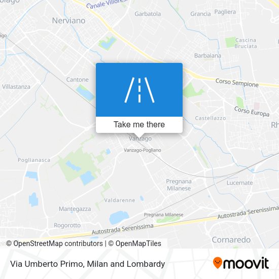 Via Umberto Primo map