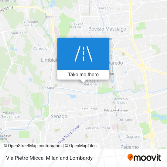 Via Pietro Micca map