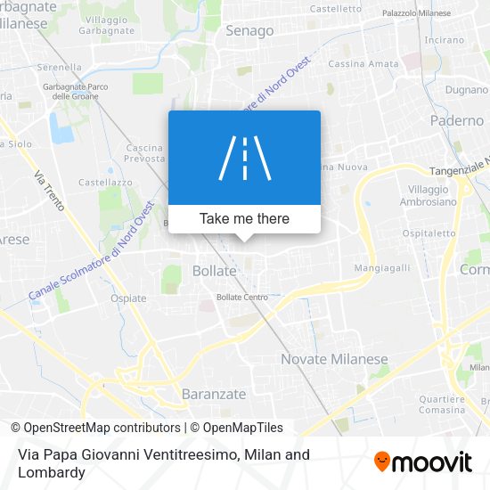 Via Papa Giovanni Ventitreesimo map