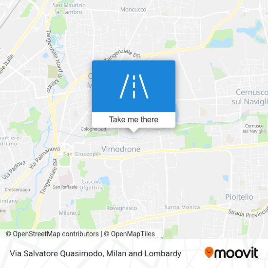 Via Salvatore Quasimodo map
