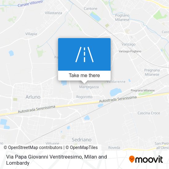 Via Papa Giovanni Ventitreesimo map