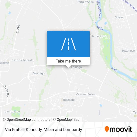 Via Fratelli Kennedy map
