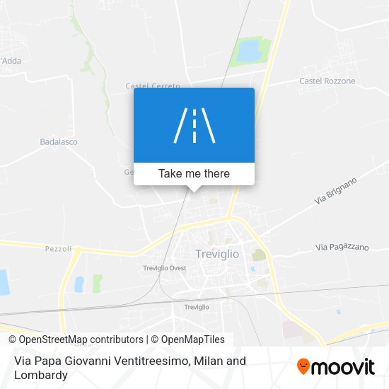 Via Papa Giovanni Ventitreesimo map