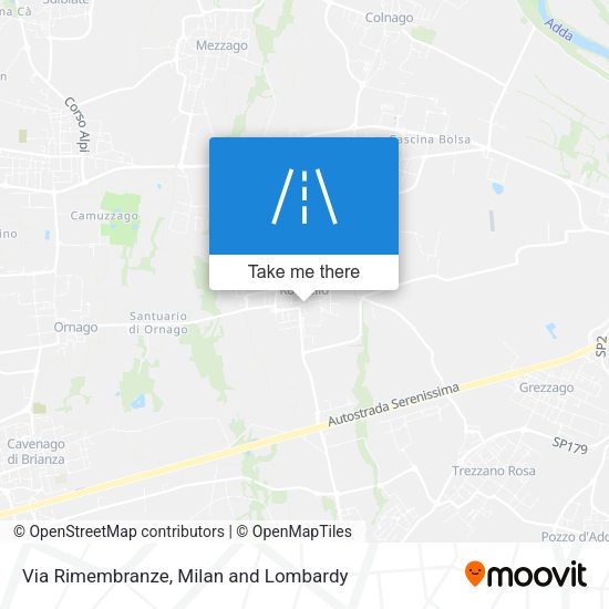 Via Rimembranze map