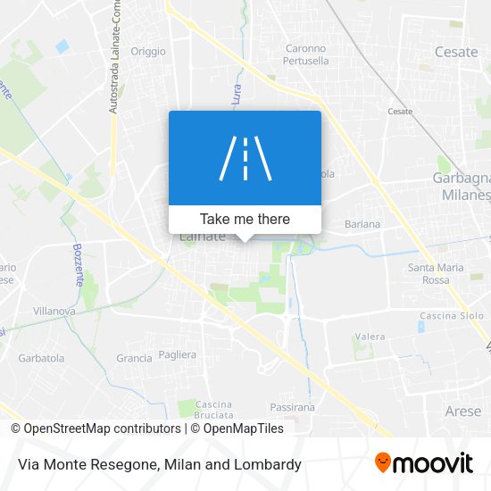 Via Monte Resegone map