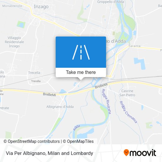 Via Per Albignano map