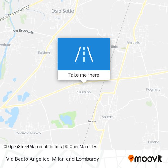 Via Beato Angelico map