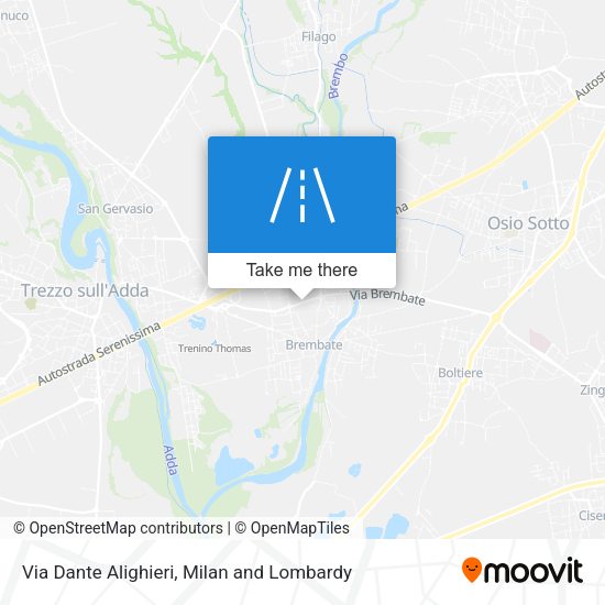 Via Dante Alighieri map