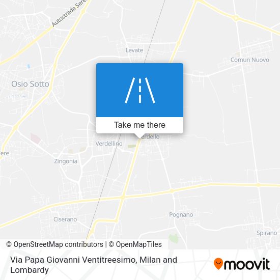 Via Papa Giovanni Ventitreesimo map
