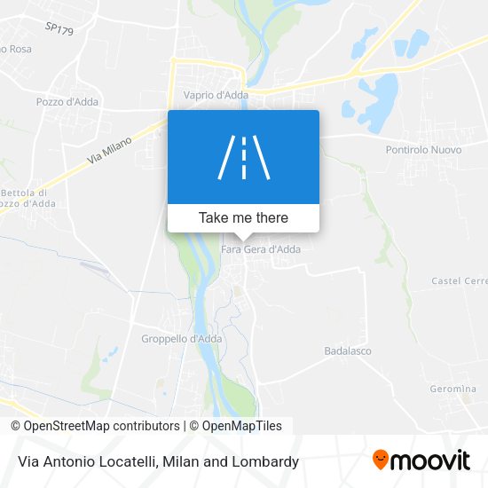 Via Antonio Locatelli map