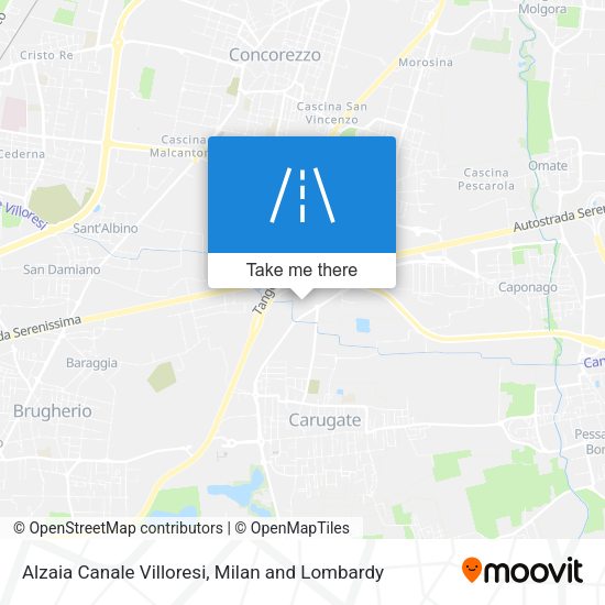 Alzaia Canale Villoresi map
