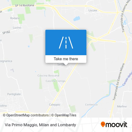 Via Primo Maggio map