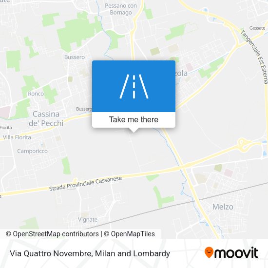 Via Quattro Novembre map