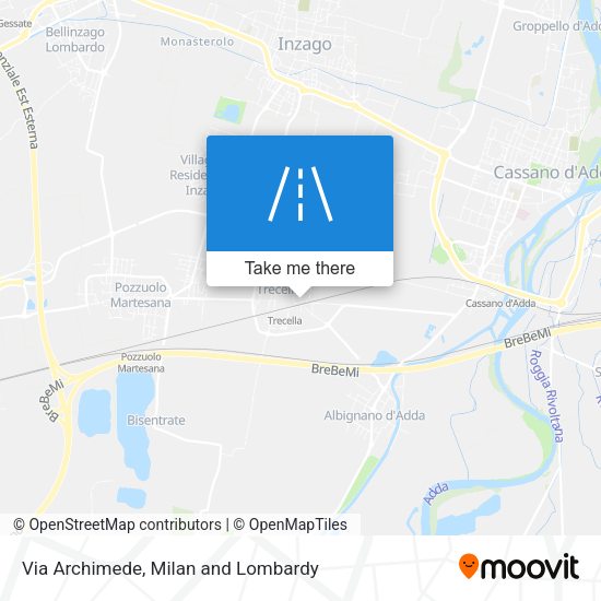 Via Archimede map